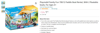 Playmobil verhuur van waterfietsen met sapbar (70612) voor €9,04 bij Amazon UK