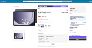 Samsung Galaxy Tab A9 Plus Tablets Android 8GB 128GB por 150,55€
