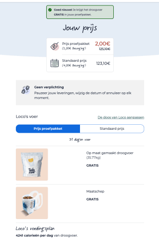 35KG Droogvoer voor je hond gratis (ex 2 euro verzendkosten) met de code