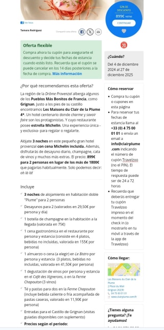 Provenza gourmet 4 días + cena Michelin para dos por 899€.