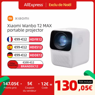 Wanbo miniproyector LED portátil T2 MAX versión Global 1080P WIFI Full HD 4K