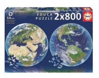 Puzzle Planeta Tierra 2x800 poezas marca Educa por 12,95€