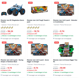 25% korting op Monster Jam
