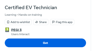 Certified EV Technician app gratis via Meta