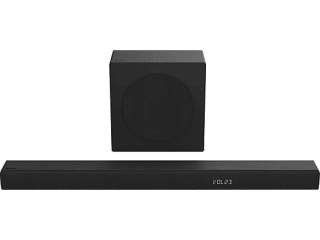 Barra de sonido Hisense HS3100, Subwoofer Inalámbrico 6.5", Dolby Audio 480W por 119€
