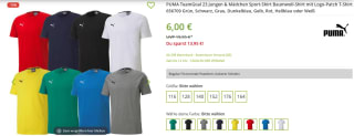 PUMA TeamGoal 23 shirt voor €6 bij Outlet46