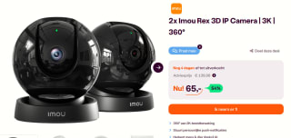 2 Stuks Imou Rex 3D - 3K - Beveiligingscamera's voor €65 bij Ibood