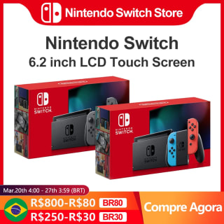 Console da Nintendo, modelo Switch Animal Crossing - R$ 1.705,21