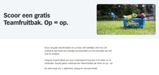 Gratis Teamfruitbak aanvragen bij AH