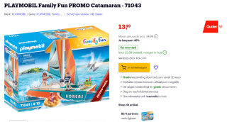 PLAYMOBIL Family Fun PROMO Catamaran - 71043 voor €13,49 bij Bol.com