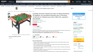 ColorBaby CB Games futbolín para niños por 106,73€