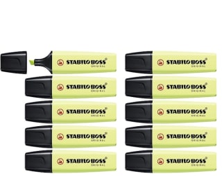 Pack 10 Rotulador stabilo boss fluorescente por 5.93€