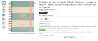 Mr.Wonderful Agenda Wonder 2024/25 Lo mejor de cada día por 10,45€