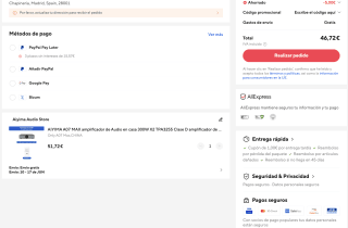 AIYIMA A07 MAX amplificador de Audio en casa 300W X2 TPA3255 Clase D amplificador de altavoz de potencia 2 canales puenteable Mono 600 W por 46,72€