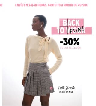 30% de descuento en vuelta al trabajo desde Naf Naf