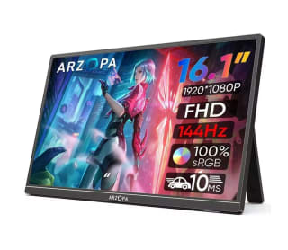 ARZOPA-Monitor portátil para juegos, 16,1 pulgadas, 144Hz, 1080P, FHD