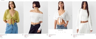 Recopilación camisetas para mujer por 3,99€ en Bershka