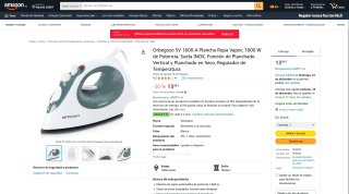 Plancha Ropa Vapor Orbegozo SV 1600 A por 13,99€