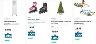 70% korting op heel veel artikelen in de Lidl webshop