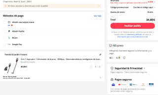 3 en 1 Aspirador 8500pa + eliminador de ácaros por solo 34,80€