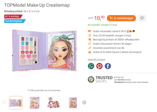 TOPModel Make-Up Creatiemap voor €10 bij Lobbes