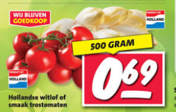 500 gram trostomaten voor €0,69 bij Nettorama