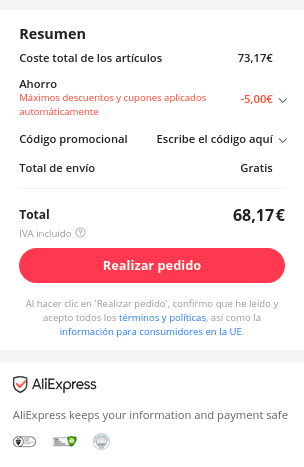 Purificador de aire con humidificador por 68,17€