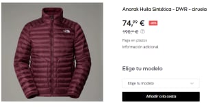 Anorak de Hombre The North Face Huila Sintética - DWR por 74.99€