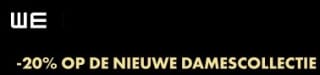 20% kassakorting op de nieuwe damescollectie van WE