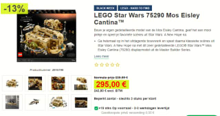 LEGO 75290 Mos Eisley Cantina voor €295 bij Proshop