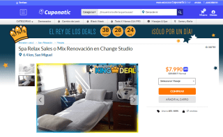 Masaje Spa Relax Sales o Mix Renovación por $7.990