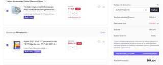 Apple 2022 iPad 10.ª gen 10,9'' Wi-Fi, 64 GB + Funda con Teclado por 281,63€