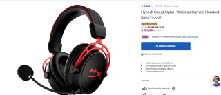 HyperX Cloud Alpha Wireless - Hoofdtelefoon voor €109,99 in de HP store