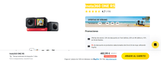 Insta360 RS Twin Creator Edition por $482.99 en Insta360