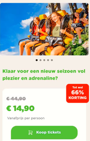 Tickets voor Bobbejaanland via Plus dagje uit app (dmv spaaractie)