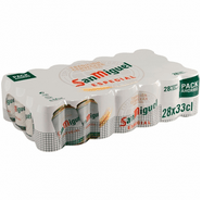 Cerveza San Miguel especial Lager pack de 28 unidades de 33 cl por 17,56€ promoción 2x1