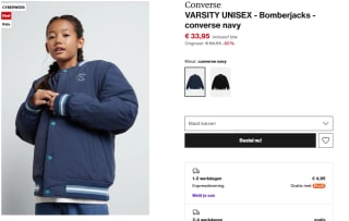 Converse kinder Bomberjacks navy voor €33,95 bij Zalando