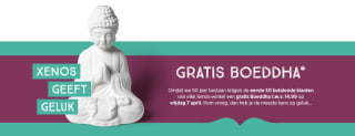 Gratis Boeddha voor 1e 50 betalende klanten van elke Xenos winkel op 7 april