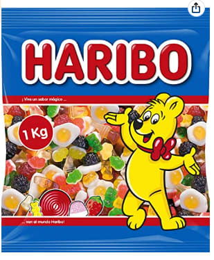 Haribo - 1KG de caramelos de goma por 4.50€