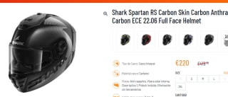 Casco Shark Spartan RS Carbon 22.06 por 220€