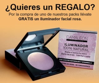 Iluminador facial rosa gratis con compra