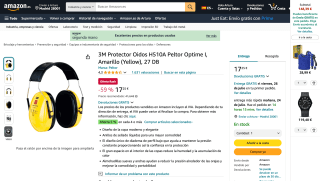 3M Protector de Oídos por 17,25€