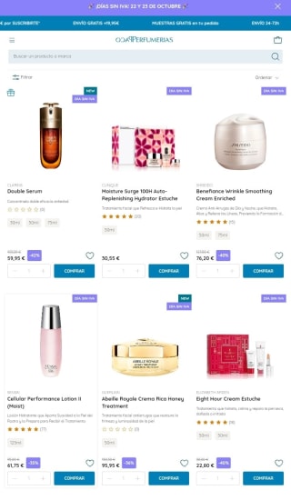 Días sin IVA en Paco Perfumerías.