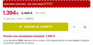 TV OLED LG OLED65C44LA EVO 65" 4K UHD por solo 1,354€