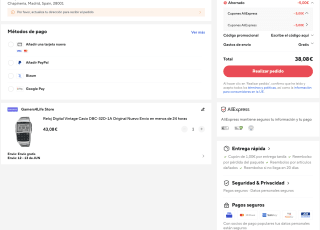 Reloj CASIO calculadora + DATABANK batería 10 Años por solo 38,08€