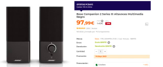 Altavoces multimedia Bose Companion 2 Series III por 97.99€