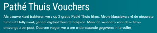 2 gratis Pathé Thuis films voor ABN Amro klanten