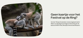 €7,50 korting aan de kassa van ARTIS-Park, Micropia of het Groote Museum op 21 juni