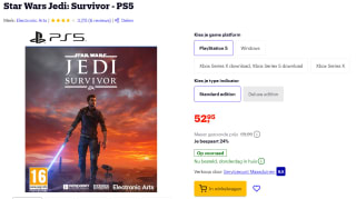 Star Wars Jedi: Survivor - PS5 voor €52,95 bij Bol.com