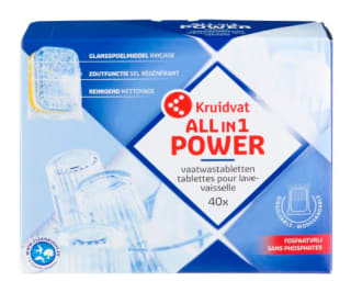 All in 1 Vaatwastabletten 40 stuks voor €2,99 bij Kruidvat